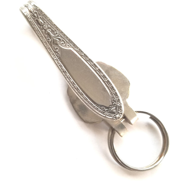 Kpughdesigns Key Ring, Key Keeper, Pocket Key Ring, Purse Key Ring, Vintage Silverware